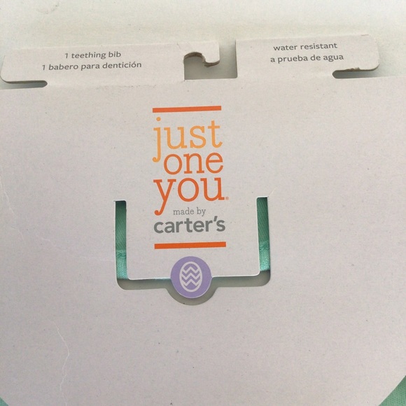 CARTERS NEWLY HATCHED TEETHING BIB ONE SIZE NWT - Picture 2 of 8